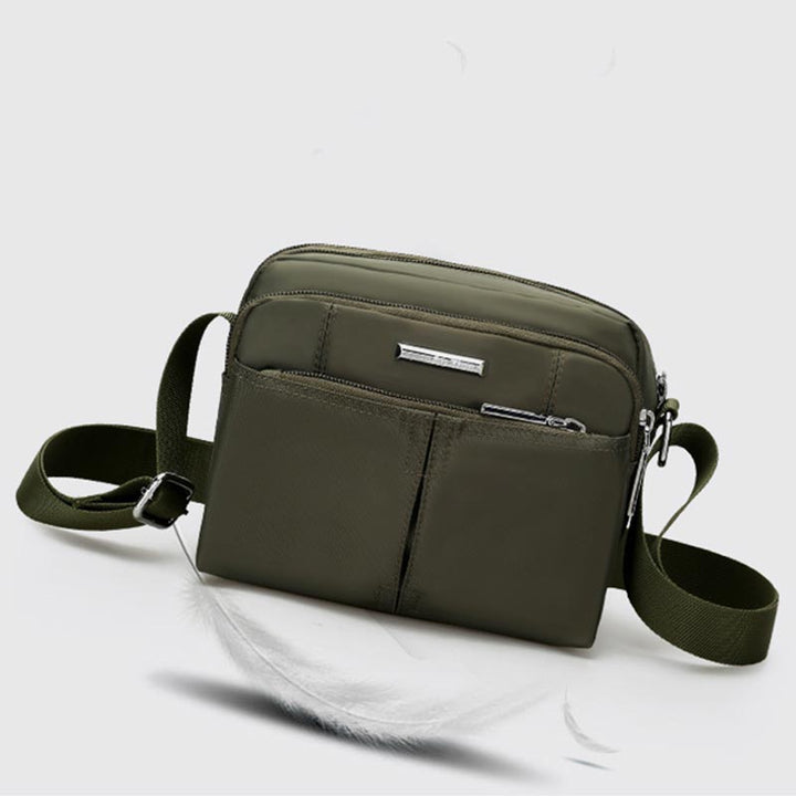 Umhängetasche mit mehreren Taschen für Herren, leichte Mini-Umhängetasche aus Nylon