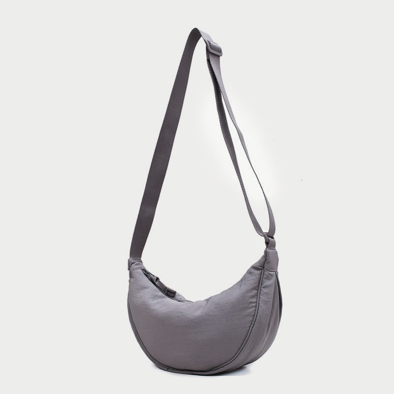 Umhängetasche für Damen aus Nylon im Knödel-Stil, Einkaufs-Schultertasche
