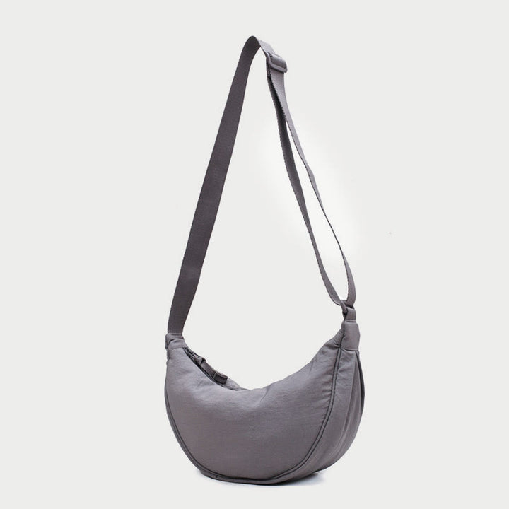 Umhängetasche für Damen aus Nylon im Knödel-Stil, Einkaufs-Schultertasche