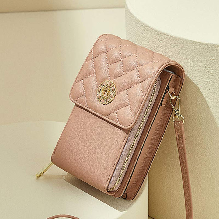 PU Crossbody Handytasche für Damen Schultertasche Geldbörse