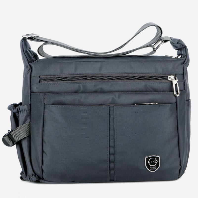 Leichte Umhängetasche aus Nylon mit mehreren Taschen für Herren