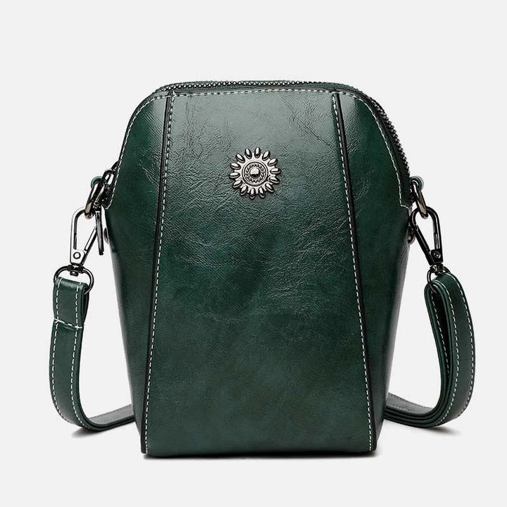 Weiche Leder-Telefontasche für Damen Crossbody Mini Bag