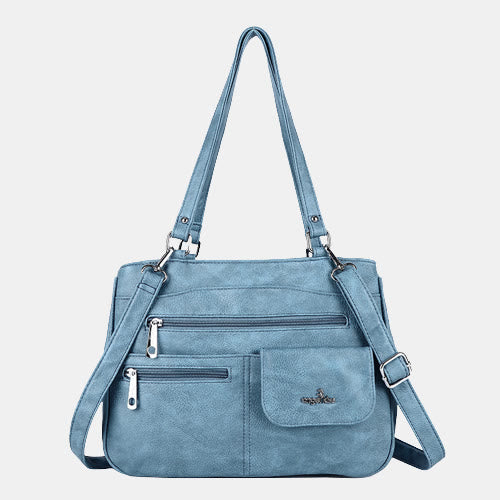 Schultertasche aus Kunstleder mit schweren Taschen und großer Kapazität