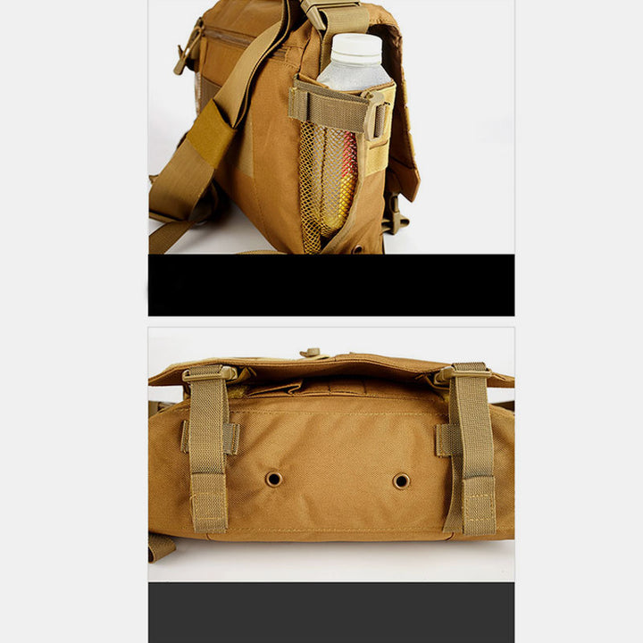Herren Militär Messenger Bag Umhängetasche Reisetragetasche mit mehreren Fächern