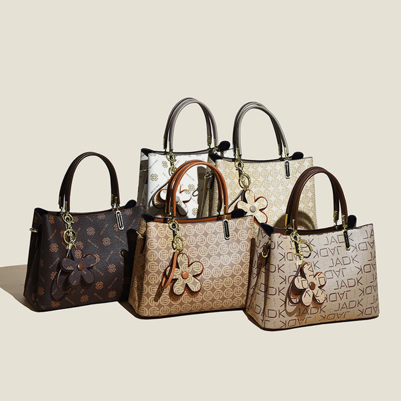 Retro Damen Henkeltasche mit ausgefallenem Muster Umhängetasche