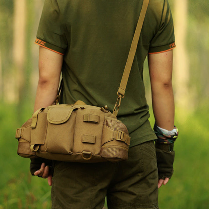 Multi-Pocket Crossbody Tasche Taktische Hüfttasche Passend für 10 Zoll Tablet