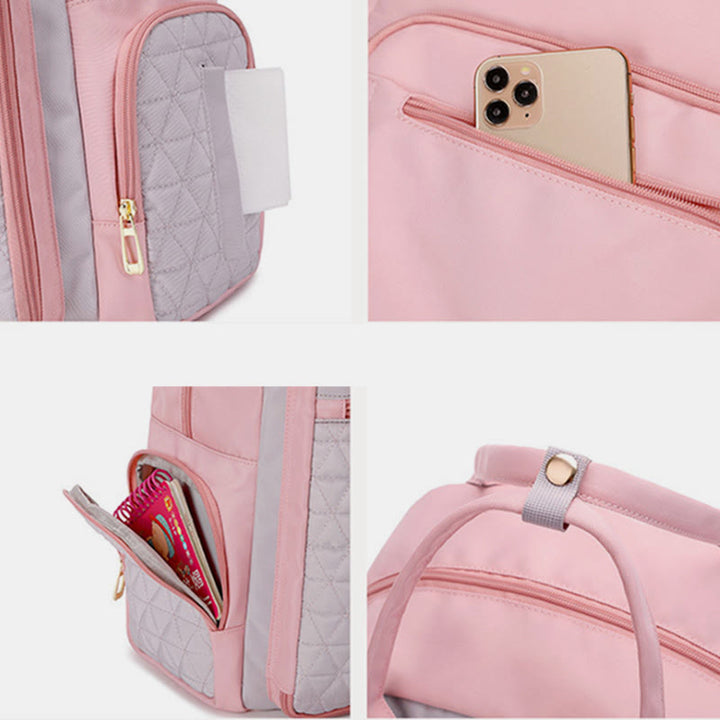 Tragbare Mama-Tasche für Frauen im Freien, wasserdichter, multifunktionaler Oxford-Rucksack