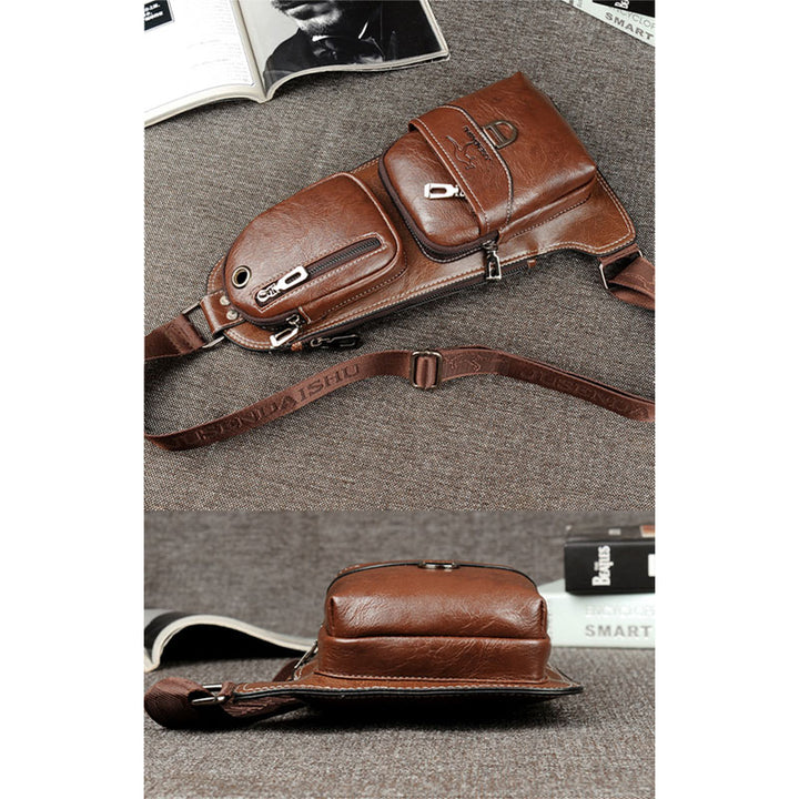 Schultertasche, Rucksack für Herren, Umhängetasche, Brusttasche, Tagesrucksack, Outdoor-Reisen - image 14