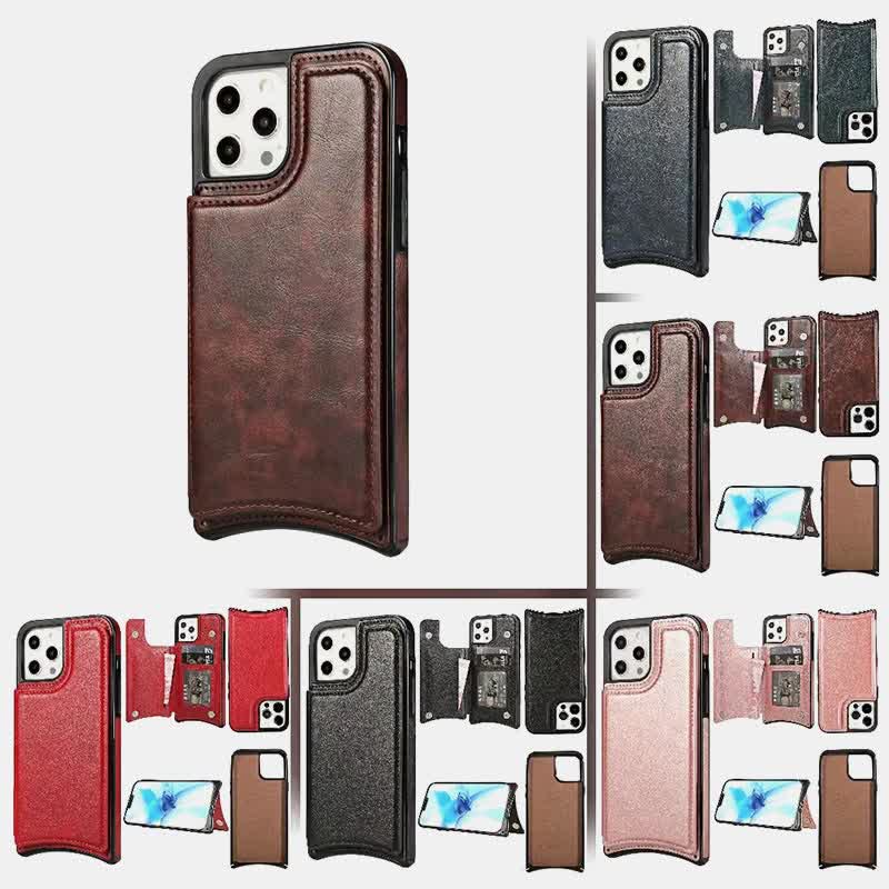 Kompatibel mit iPhone Kickstand Wallet Case Handytasche mit Umhängegurt