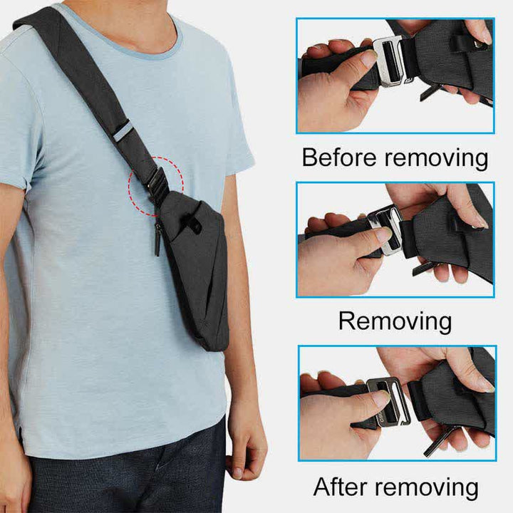 Leichter Anti-Diebstahl-Outdoor-Sport-Reise-Schultertasche Brust-Rucksack