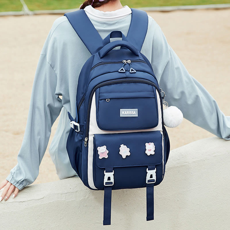 Rucksack für Frauen süßes Accessoire wasserabweisende langlebige Schultasche