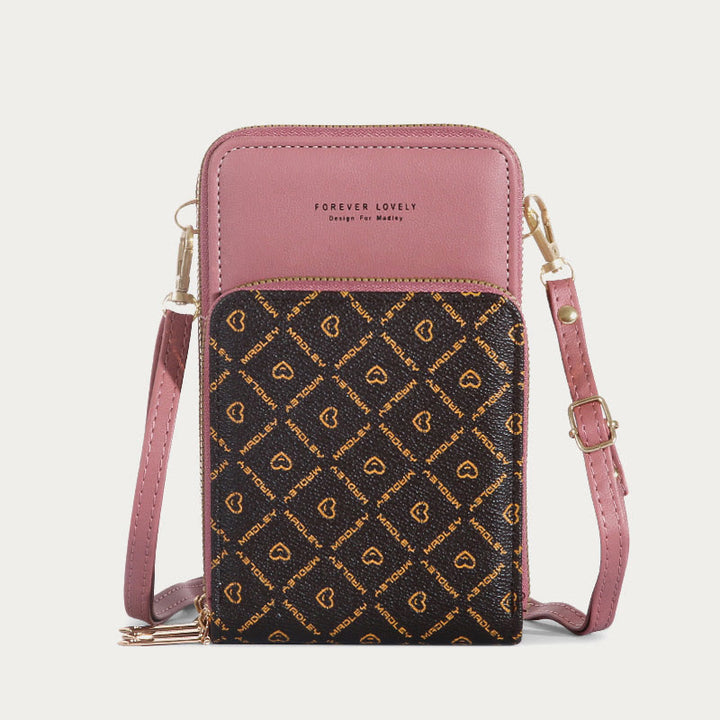 Handytasche für Damen, mehrere Farben, berührbarer täglicher Lederclip