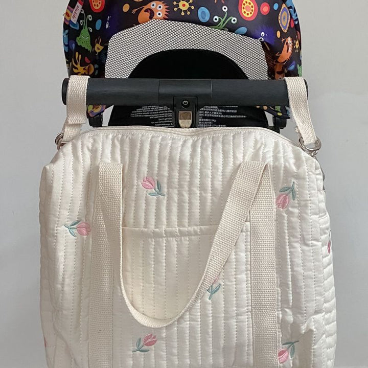 Wickeltasche Tote Weiche Baumwolle Mama Schultertasche Handtasche Baby