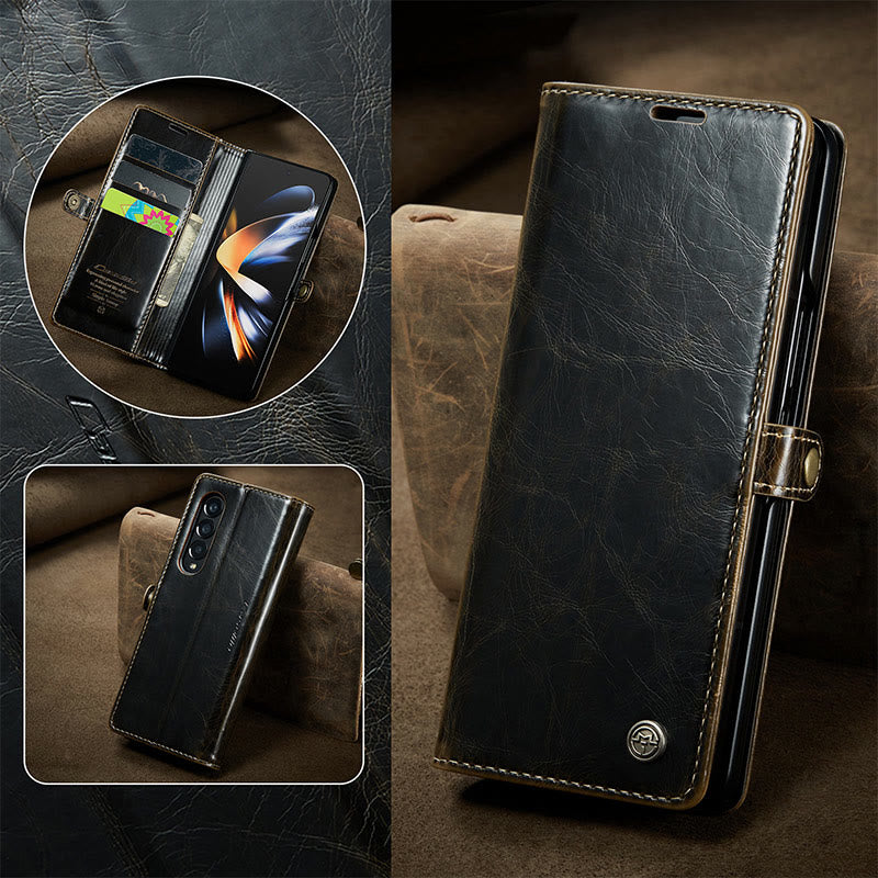Retro Faltbare Bildschirm Telefon Fall Pu Leder Schutzhülle