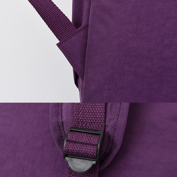 Nylon-Rucksack mit mehreren Taschen, leichter, lässiger Reise-Tagesrucksack für Damen