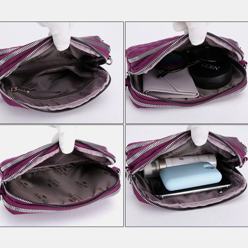 Umhängetasche mit großem Fassungsvermögen und mehreren Taschen