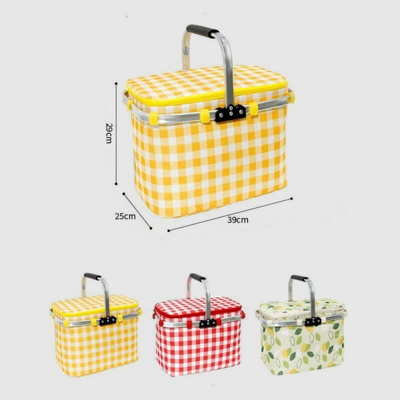 Kühltasche für Ausflüge, Reisen, Picknickkorb aus verdickter Aluminiumfolie