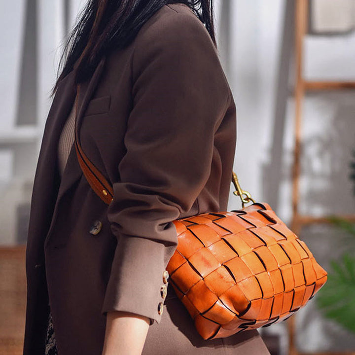 Umhängetasche für Damen, breiter Riemen, Retro-Tasche mit großem Fassungsvermögen