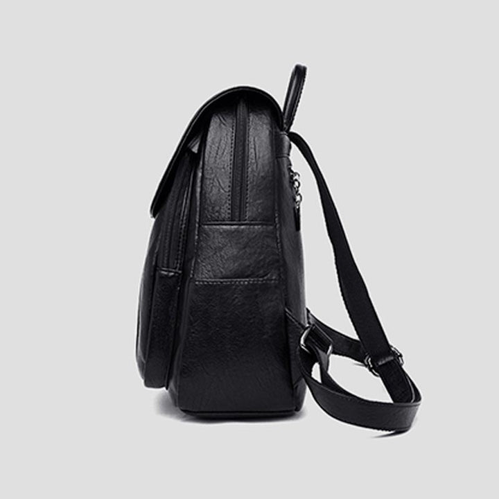 Kleiner Rucksack für Damen, weiches PU-Leder, lässiger Tagesrucksack