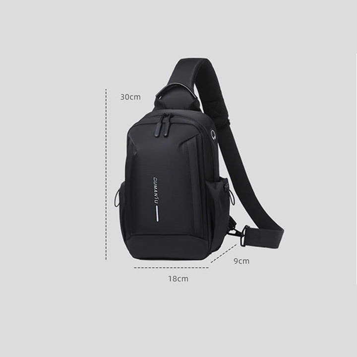 Schultertasche für Herren, für die tägliche Reise, Brusttasche mit großem Fassungsvermögen