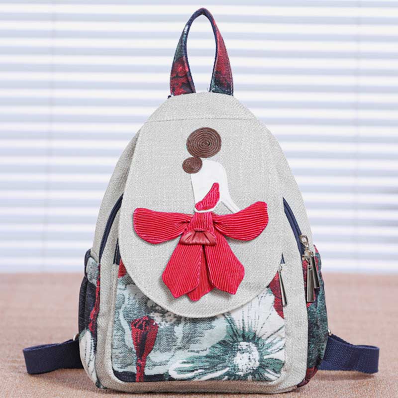 Großer Rucksack mit Ethno-Print