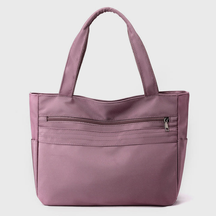 Einkaufstasche für Damen, einfache, lässige Einkaufshandtasche aus Nylon