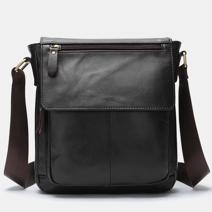 Herren Umhängetasche Echtes Leder Kleine Messenger Bag Crossbody Bag