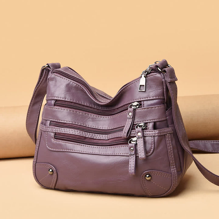 Umhängetasche mit großem Fassungsvermögen und mehreren Taschen