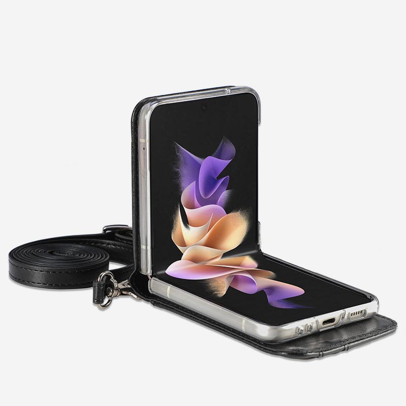 Samsung Galaxy Z Flip 3 Handyhülle Crossbody Handytasche Geldbörse
