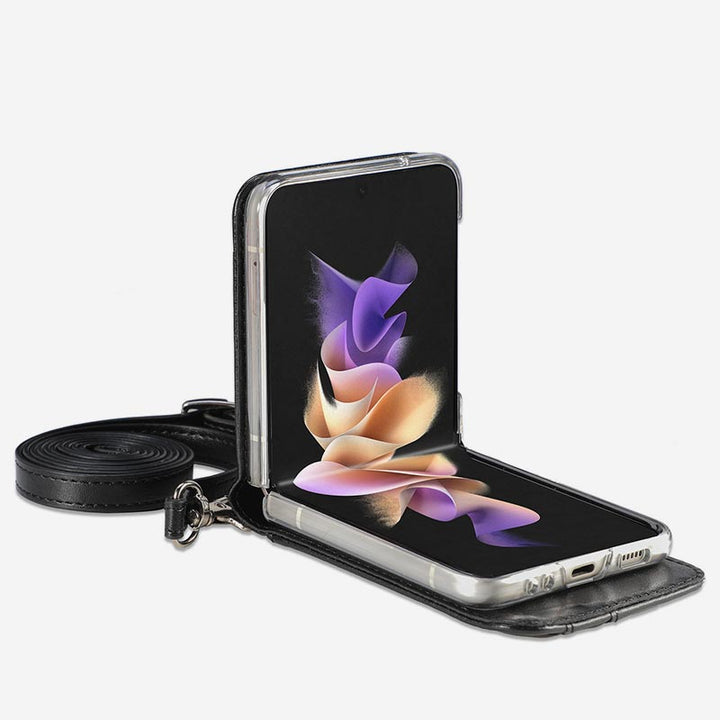 Samsung Galaxy Z Flip 3 Handyhülle Crossbody Handytasche Geldbörse
