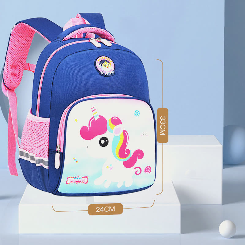 Rucksack für Kinder mit Cartoon-Charakter-Druck, leichter Oxford-Schulrucksack
