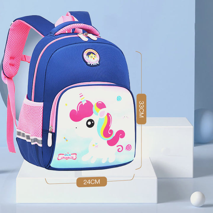 Rucksack für Kinder mit Cartoon-Charakter-Druck, leichter Oxford-Schulrucksack