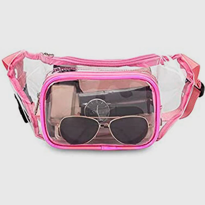 Gürteltasche für Damen, zum Laufen im Freien, Fitness, wasserdichte PVC-Tasche