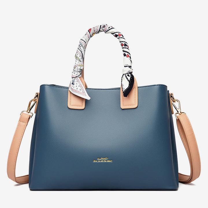 Elegante Handtasche für Damen, abnehmbarer Seidengriff, Umhängetasche für Damen