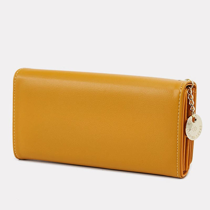 Kreditkartenetui, zweifach faltbare Clutch, große Kapazität, lange Geldbörse für Damen