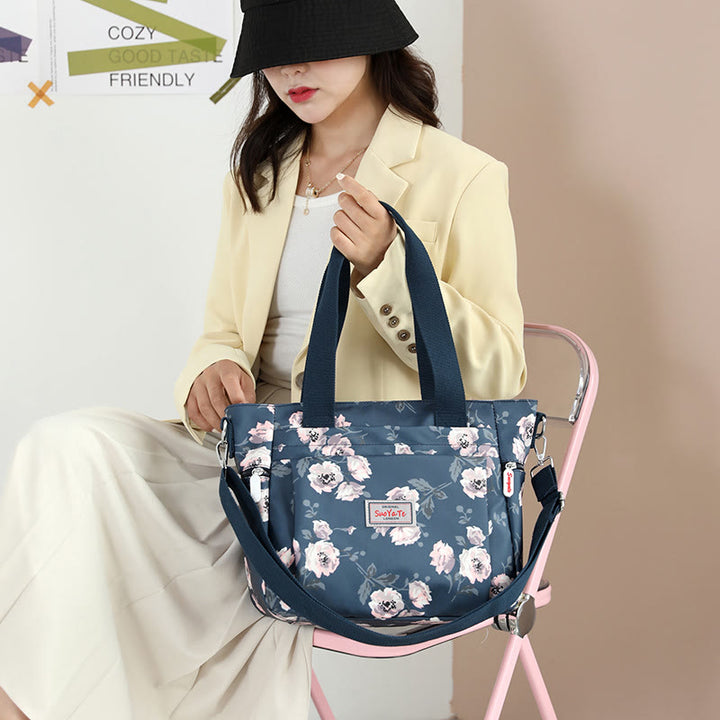 Damen Leichte wasserdichte Handtasche mit mehreren Taschen Umhängetasche Schultertasche Geldbörsen