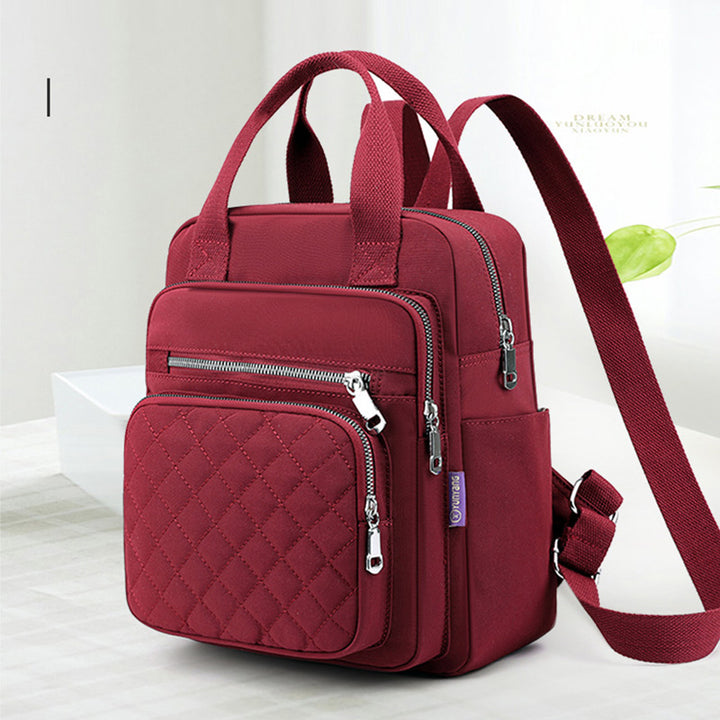 Gesteppter Rucksack, stilvolle Umhängetasche für Damen, Reise- und Freizeitgeldbörsen