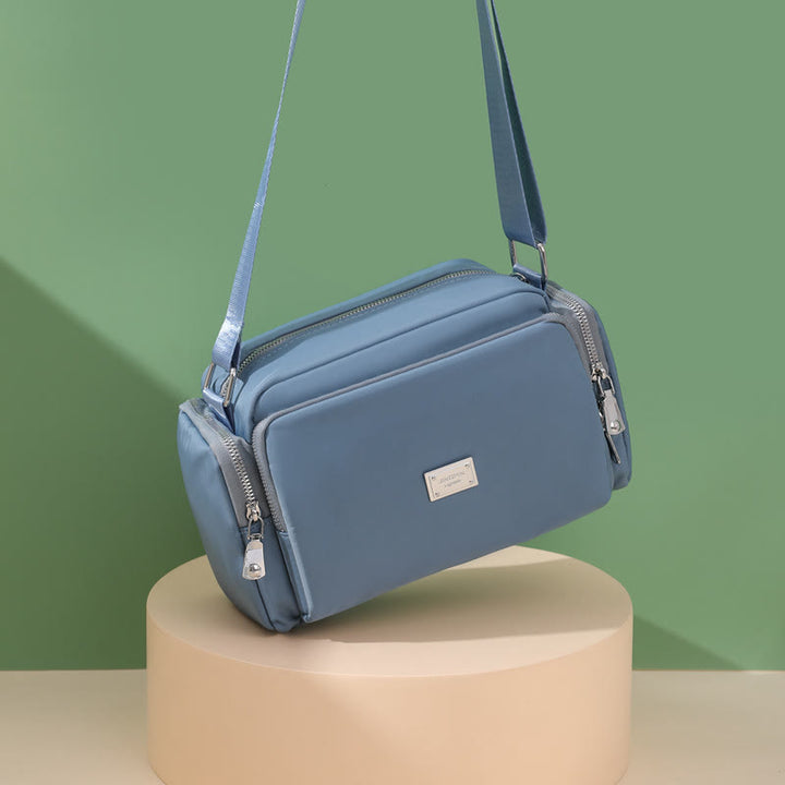 Umhängetasche für Damen, breiter Riemen, leichte Schultertasche aus Nylon