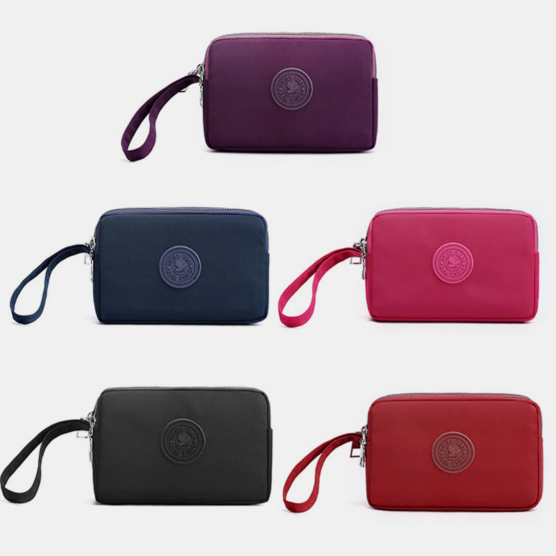 Großes Fassungsvermögen Armband-Geldbörse aus wasserdichtem Nylon, Handtasche, Clutch, Geldbörse für Damen