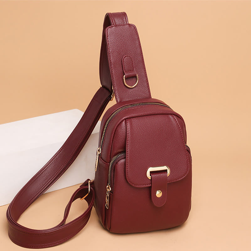 Schultertasche für Damen, einfache Brusttasche für Outdoor-Sportarten, Radfahren