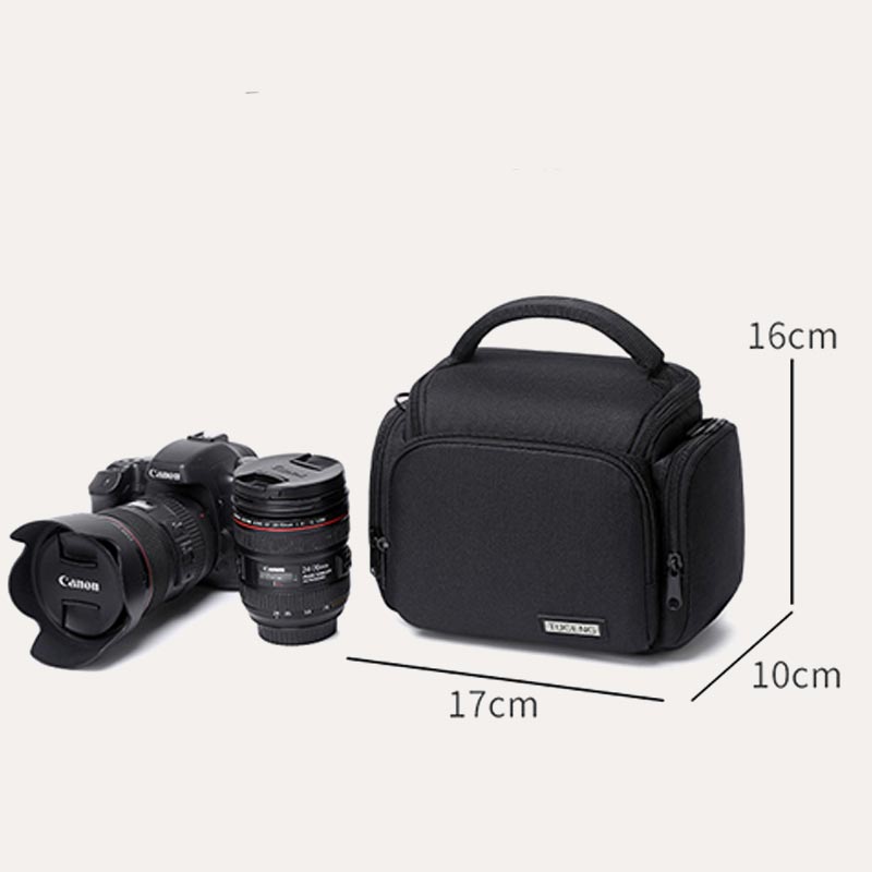 Kleine Kameratasche Vintage Gepolsterte Kameraschultertasche mit Umhängegurt