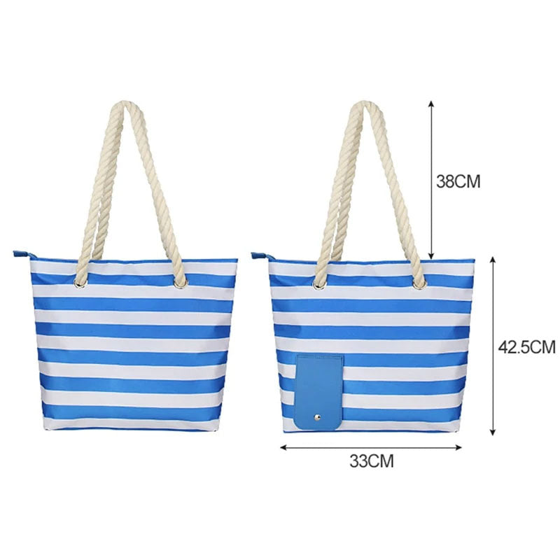 Große Strandtasche, Einkaufstasche, wasserdicht, großer Pool, mit Weinbehälter