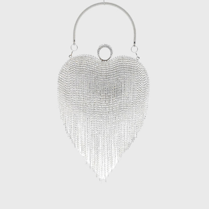 Abendtasche für Frauen Herzförmige Diamant Make-Up Hochzeit Tasche