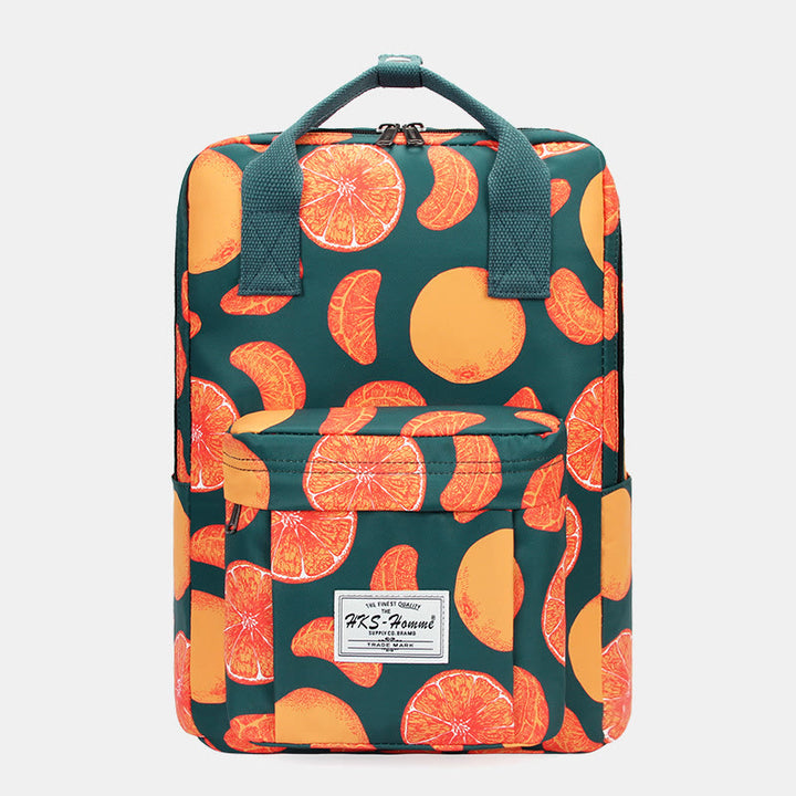 Mehrfarbig bedruckter Laptop-Rucksack, 15,6 Zoll, College-Schule, Büchertasche, Reise-Tagesrucksack