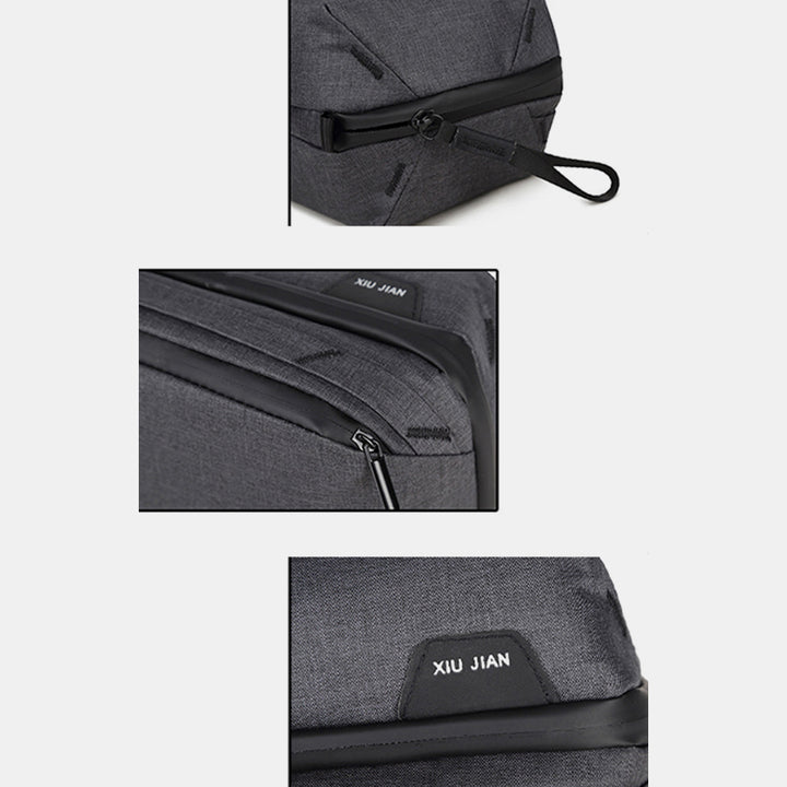 Leichte Aufbewahrungstasche mit Reißverschluss und mehreren Steckplätzen, tragbarer Organizer für Elektronikartikel, Make-up-Tasche