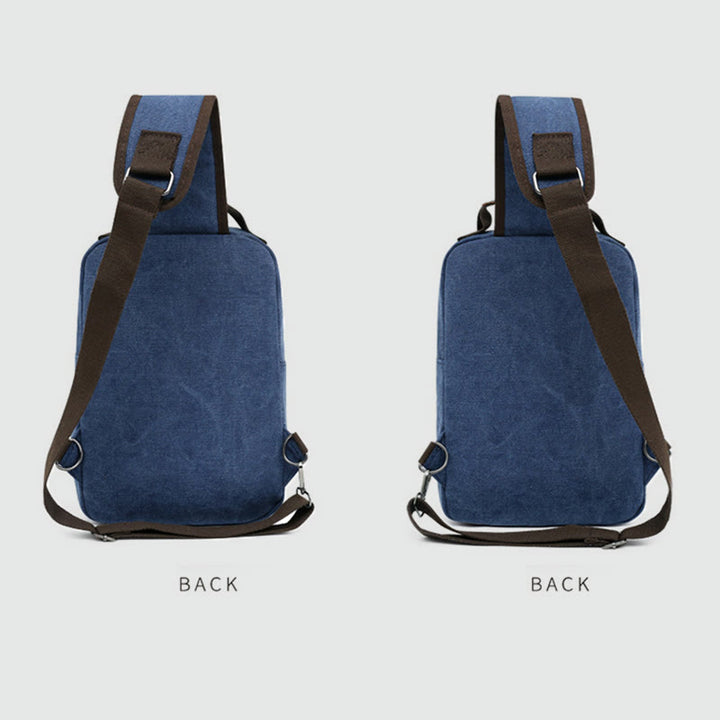 Schultertasche für Herren, Outdoor, lässig, Retro, Umhängetasche, Brusttasche