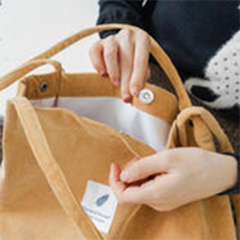 Tragetasche für Damen, großes Fassungsvermögen, Cord-Schultertasche