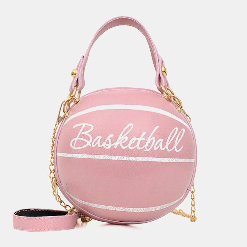 Runde Mini-Tasche im Basketball-Fußball-Look mit einzigartigem Design