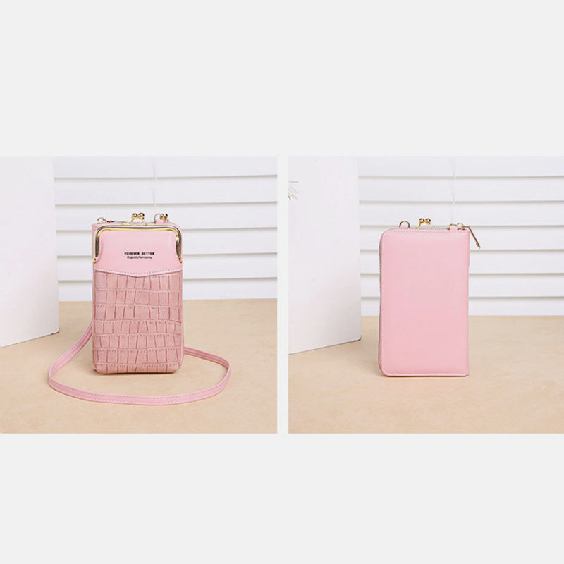 Kleine Crossbody-Handy-Geldbörse für Damen, Mini-Schultertasche, Geldbörse