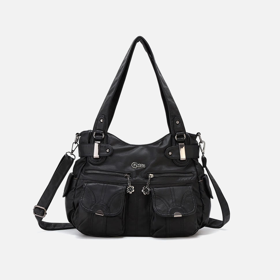 Tragetasche für Damen, für den täglichen Ausflug, mehrere Taschen, eine farbige Tasche